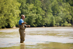 Fly fishing in the Chattahoochee