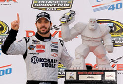 Jimmie Johnson, winner of the 2010 AAA 400 at the Dover International Speedway. Photo courtesy of Getty Images.