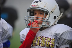 Youth football player