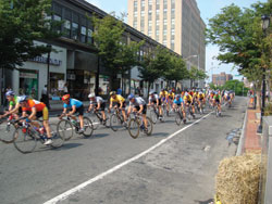 Men's Open Cycling event at the Empire State Games in White Plains, New York. Martine Avenue. Photo courtesy of SVTCobra.