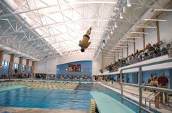 The Calvin College natatorium. Photo courtesy of West Michigan Sports Commission.