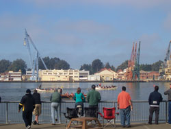 Whaleboat races on the Vallejo waterfront.