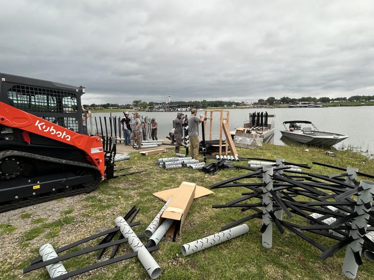 MLF Fisheries Management Division Completes Habitat Restoration Project at Lake Eufaula