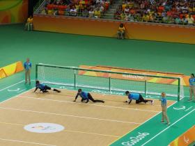 Goalball a sport for the blind ready to play