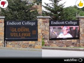 Upgrading sports venue signage