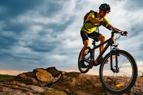 Mountain biking in competitive arena