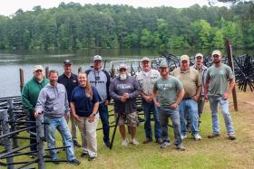 Major League Fishing Pros, Experts and Local Celebrities Rally for Fish Habitat Restoration at Lake Claiborne