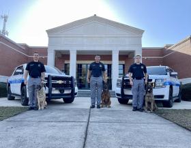 Police and K9 Officers in Foley