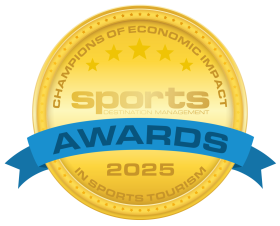 This year’s Champions of Economic Impact in Sports Tourism are responsible for contributing more than $1.4 billion  to the national economy over the past year, and for consuming more than 800,000 hotel room nights.