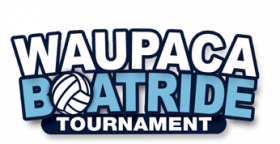 Waupaca Boatride Volleyball Logo