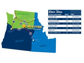 In the Tri-Cities, 300 sun-filled days offer visitors a year-round outdoor playground and an extended sports season. Conveniently located within reach of four major Pacific Northwest metro areas, the Tri-Cities is a land of discovery where a thriving culinary scene, celebrated world-class wineries and endless outdoor activities come together.