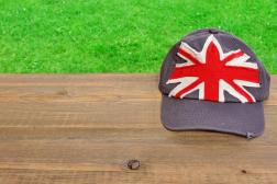 Baseball cap with Union Jack flag