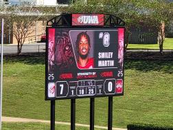 A new headline-making scoreboard has been added to UW.