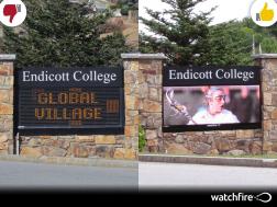 Upgrading sports venue signage