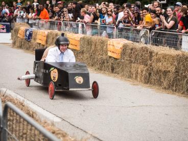Coffin Race for Halloween Sports Event