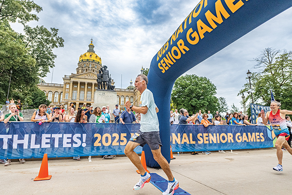 To be eligible for the National Senior Games, athletes must be age 50 or older.